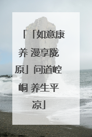 「如意康养 漫享陇原」问道崆峒 养生平凉