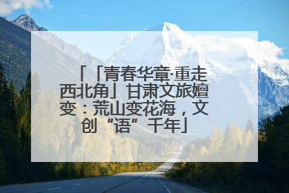 「青春华章·重走西北角」甘肃文旅嬗变：荒山变花海，文创“语”千年