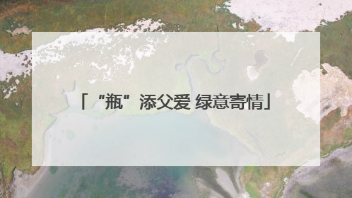 “瓶”添父爱 绿意寄情