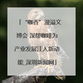 “咖香”漫溢文博会 深帮咖啡为产业发展注入新动能_深圳新闻网