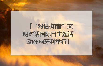 “对话·知音”文明对话国际日主题活动在匈牙利举行