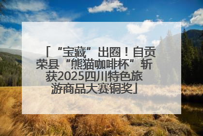 “宝藏”出圈！自贡荣县“熊猫咖啡杯”斩获2025四川特色旅游商品大赛铜奖