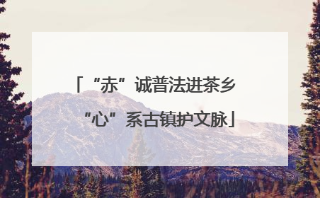 “赤”诚普法进茶乡 “心”系古镇护文脉