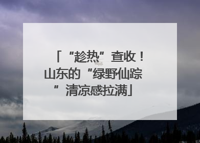 “趁热”查收！山东的“绿野仙踪”清凉感拉满