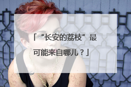 “长安的荔枝”最可能来自哪儿？
