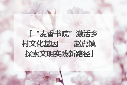 “麦香书院”激活乡村文化基因——赵虎镇探索文明实践新路径