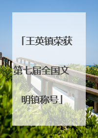 王英镇荣获第七届全国文明镇称号