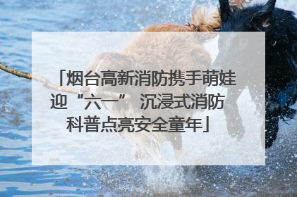 烟台高新消防携手萌娃迎“六一” 沉浸式消防科普点亮安全童年
