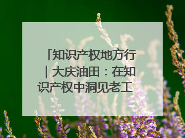 知识产权地方行｜大庆油田：在知识产权中洞见老工业基地的 “创新密码”