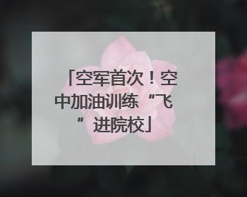 空军首次！空中加油训练“飞”进院校
