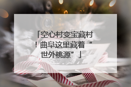 空心村变宝藏村！曲阜这里藏着“世外桃源”