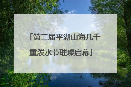 第二届平湖山海几千重泼水节璀璨启幕