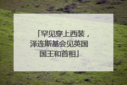 罕见穿上西装，泽连斯基会见英国国王和首相