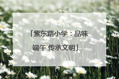 紫东路小学：品味端午 传承文明