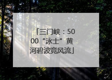 三门峡：5000“泳士”黄河碧波竞风流