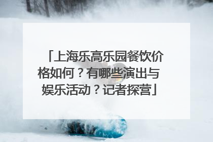 上海乐高乐园餐饮价格如何？有哪些演出与娱乐活动？记者探营