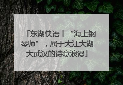 东湖快语丨“海上钢琴师”，属于大江大湖大武汉的诗意浪漫