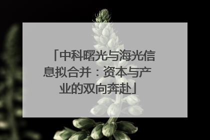 中科曙光与海光信息拟合并：资本与产业的双向奔赴