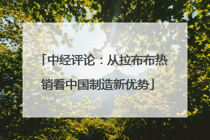 中经评论：从拉布布热销看中国制造新优势