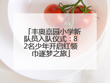 丰奥嘉园小学新队员入队仪式：82名少年开启红领巾逐梦之旅
