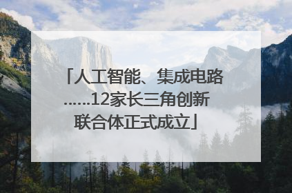 人工智能、集成电路……12家长三角创新联合体正式成立