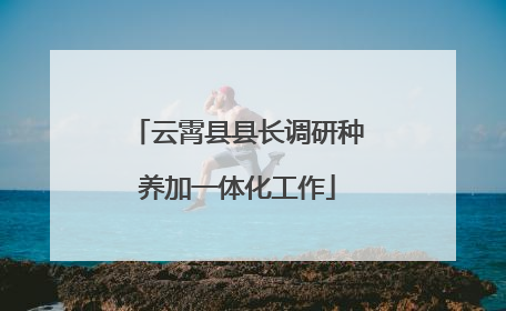 云霄县县长调研种养加一体化工作