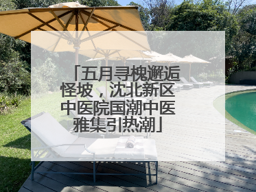 五月寻槐邂逅怪坡，沈北新区中医院国潮中医雅集引热潮