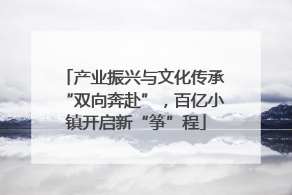 产业振兴与文化传承“双向奔赴”，百亿小镇开启新“筝”程