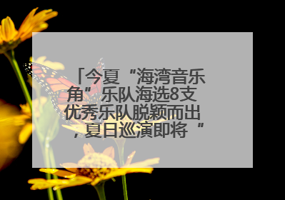 今夏“海湾音乐角”乐队海选8支优秀乐队脱颖而出，夏日巡演即将“乐动”青岛市南