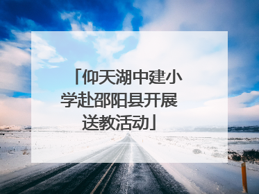 仰天湖中建小学赴邵阳县开展送教活动