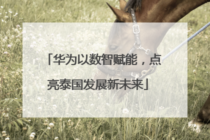 华为以数智赋能，点亮泰国发展新未来