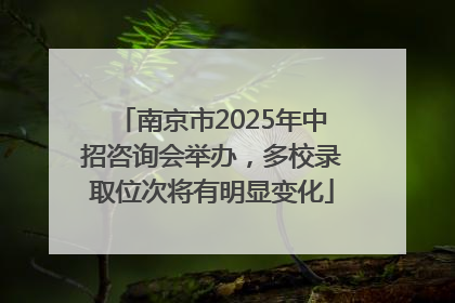 南京市2025年中招咨询会举办，多校录取位次将有明显变化