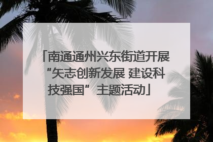 南通通州兴东街道开展“矢志创新发展 建设科技强国”主题活动