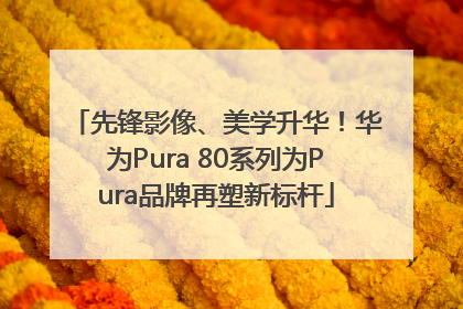 先锋影像、美学升华！华为Pura 80系列为Pura品牌再塑新标杆