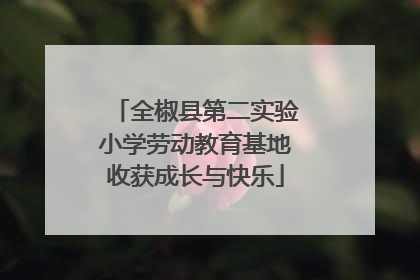 全椒县第二实验小学劳动教育基地收获成长与快乐