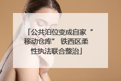 公共泊位变成自家“移动仓库” 铁西区柔性执法联合整治