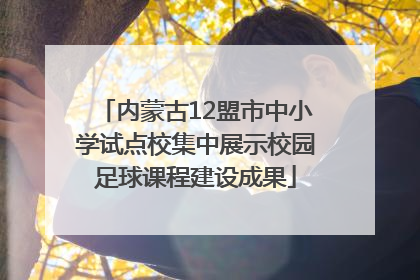 内蒙古12盟市中小学试点校集中展示校园足球课程建设成果