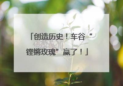 创造历史！车谷“铿锵玫瑰”赢了！