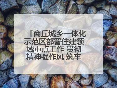 商丘城乡一体化示范区部署住建领域重点工作 贯彻精神强作风 筑牢民生底线促发展