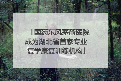 国药东风茅箭医院成为湖北省首家专业复学康复训练机构