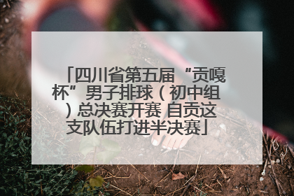 四川省第五届“贡嘎杯”男子排球（初中组）总决赛开赛 自贡这支队伍打进半决赛