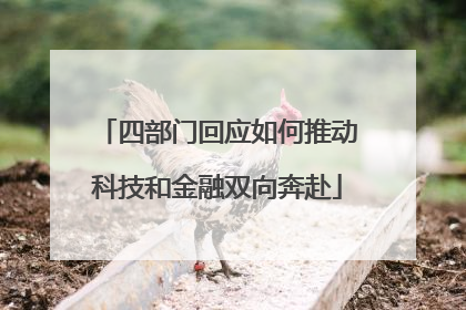 四部门回应如何推动科技和金融双向奔赴