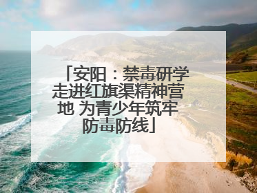 安阳：禁毒研学走进红旗渠精神营地 为青少年筑牢防毒防线