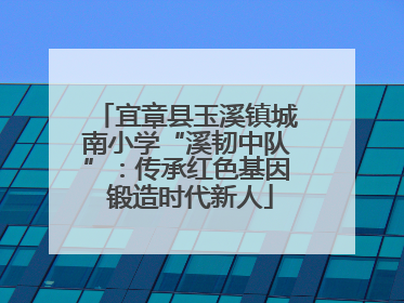 宜章县玉溪镇城南小学“溪韧中队”：传承红色基因 锻造时代新人