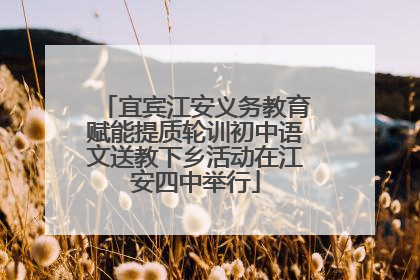 宜宾江安义务教育赋能提质轮训初中语文送教下乡活动在江安四中举行