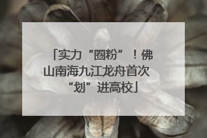 实力“圈粉”！佛山南海九江龙舟首次“划”进高校