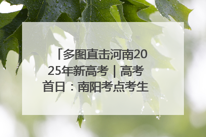 多图直击河南2025年新高考｜高考首日：南阳考点考生信心满满迎战