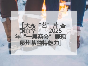 大秀“茗”片 香飘京华——2025年“一展两会”展现泉州茶独特魅力