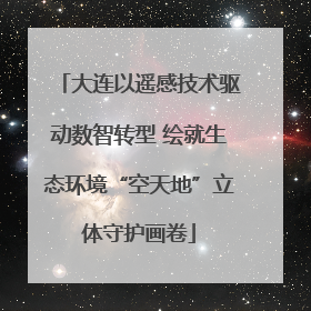 大连以遥感技术驱动数智转型 绘就生态环境“空天地”立体守护画卷