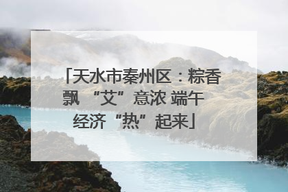 天水市秦州区：粽香飘 “艾”意浓 端午经济“热”起来
